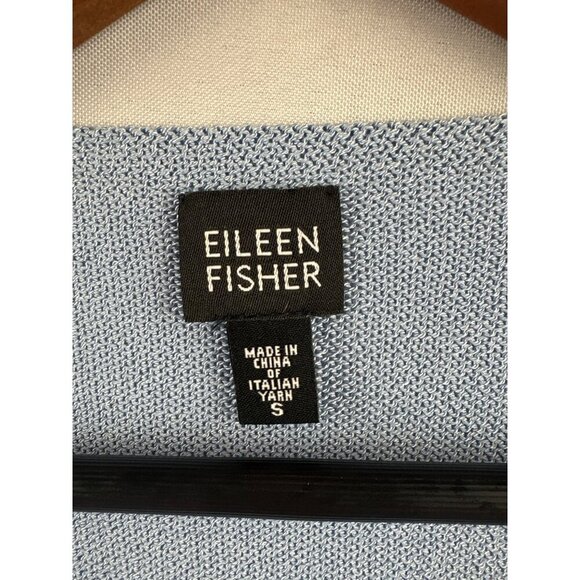 Eileen Fisher Womens Small Blue Boat Neck Sweater - Picture 5 of 6
